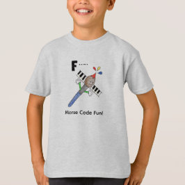 Cartoon Morse Code for Kids!  Letter "F"   T-Shirt