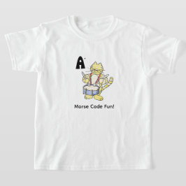 Cartoon-Morsecode für Kinder! Buchstabe A T-Shirt