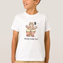 Cartoon-Morsecode für Kinder! Buchstabe B T-Shirt