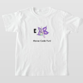 Cartoon-Morsecode für Kinder! Buchstabe E T-Shirt