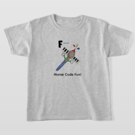 Cartoon-Morsecode für Kinder! Buchstabe "F" T-Shirt