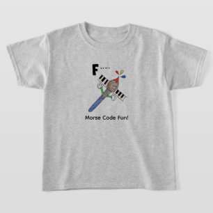 Cartoon-Morsecode für Kinder! Buchstabe "F" T-Shirt