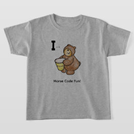 Cartoon-Morsecode für Kinder! Buchstabe "I" T-Shirt