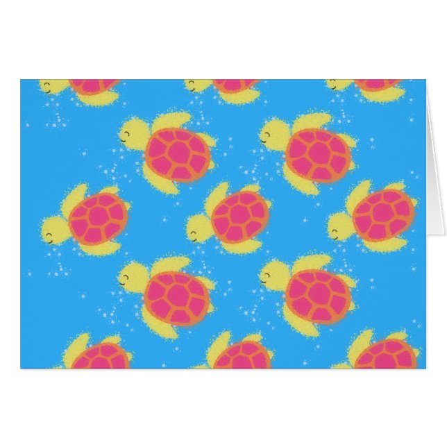 Cartoon Motif de tortue de mer (Devant horizontal)