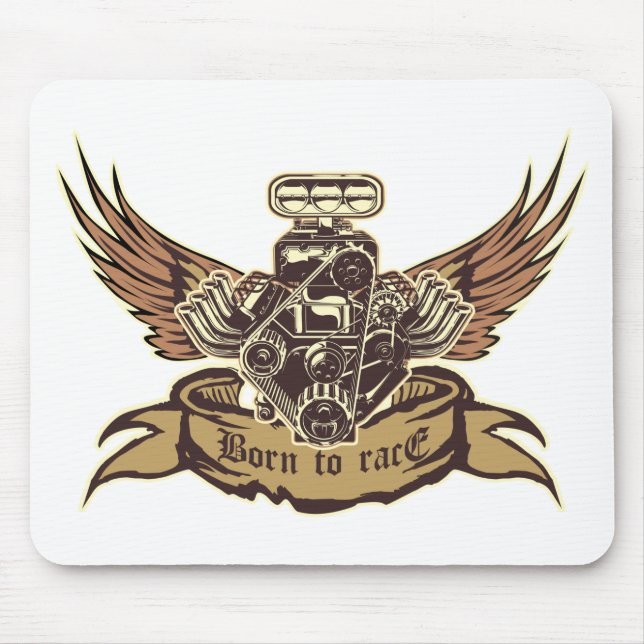 Cartoon Motor Mousepad (Vorne)