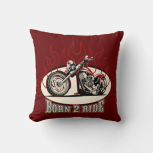 Cartoon Motorrad Kissen