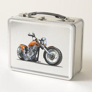 Cartoon Motorrad Metall Brotdose