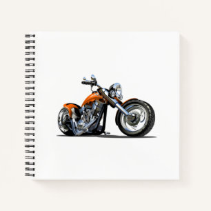 Cartoon Motorrad Notizbuch