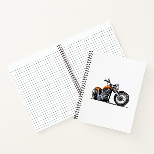Cartoon Motorrad Notizbuch (Innenseite)