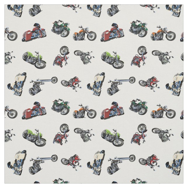 Cartoon Motorräder Set Stoff (Muster)