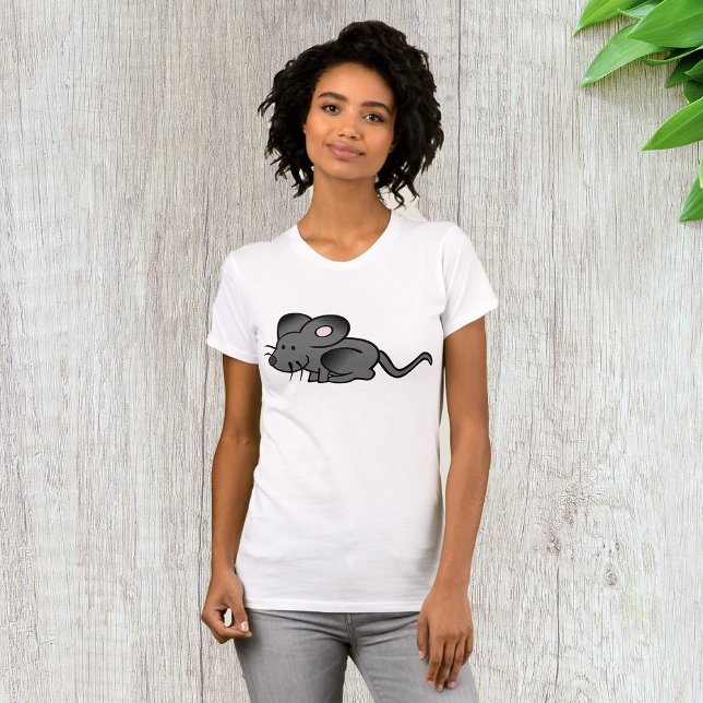 Cartoon Mouse Womens T - Shirt (Von Creator hochgeladen)