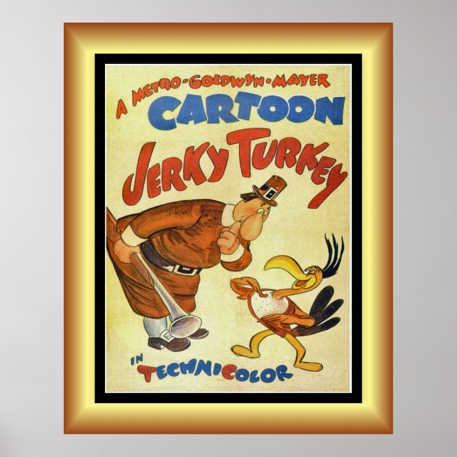 Cartoon Movie, Jerky Türkei, Gold & Black Back ~ P Poster (Vorne)
