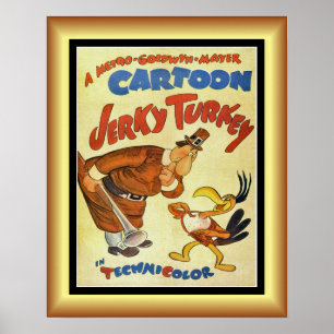 Cartoon Movie, Jerky Türkei, Gold & Black Back ~ Poster
