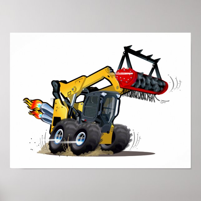 Cartoon Mulcher Poster (Vorne)