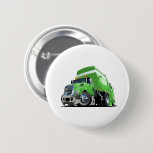 Cartoon-Müllwagen Button