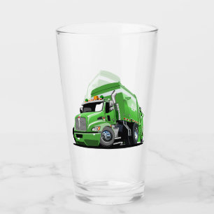 Cartoon-Müllwagen Glas