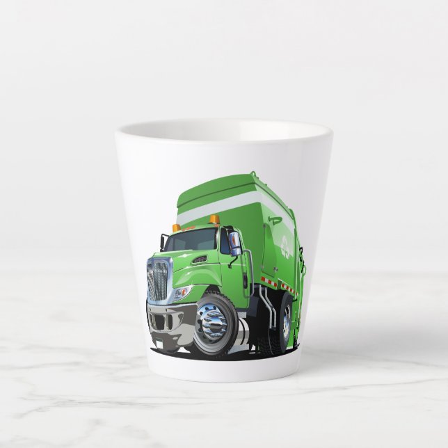 Cartoon-Müllwagen Milchtasse (Vorderseite)