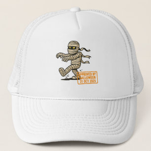 Cartoon Mummy - zu Halloween genehmigt Truckerkappe