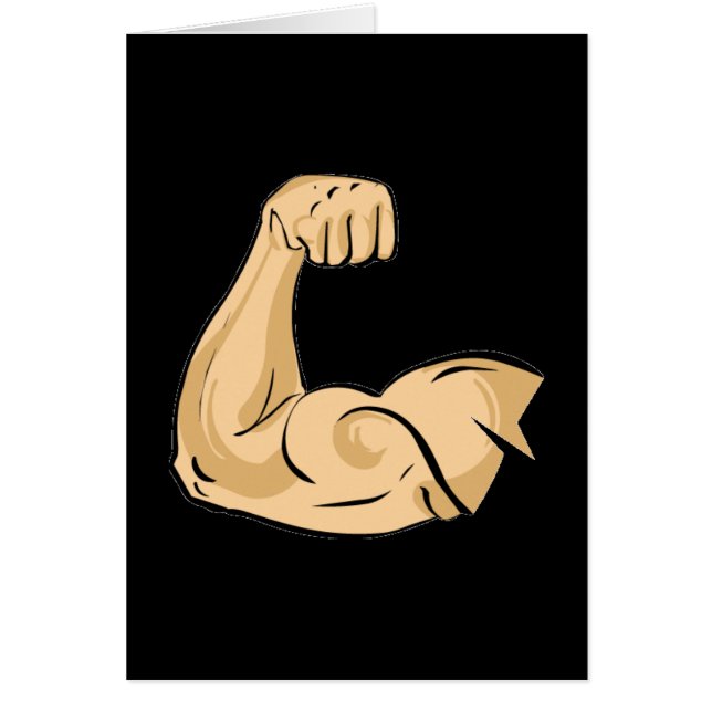 CARTOON MUSCLES HOMME bras fort biceps pow athléti (Devant)