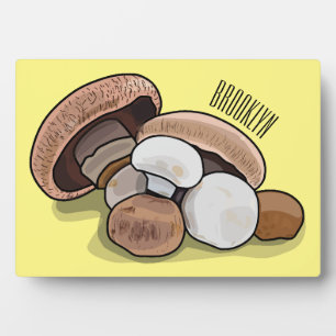 Cartoon Mushroom-Abbildung Fotoplatte