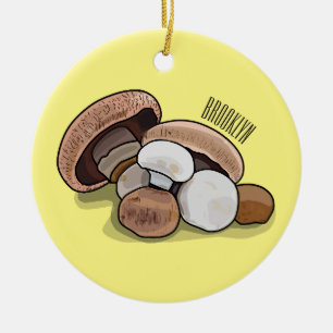 Cartoon Mushroom-Abbildung Keramik Ornament