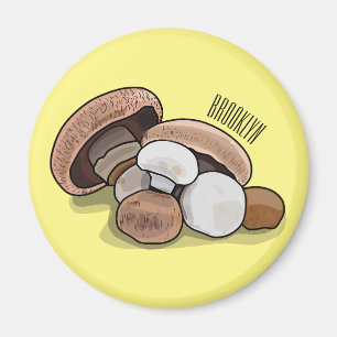 Cartoon Mushroom-Abbildung Magnet