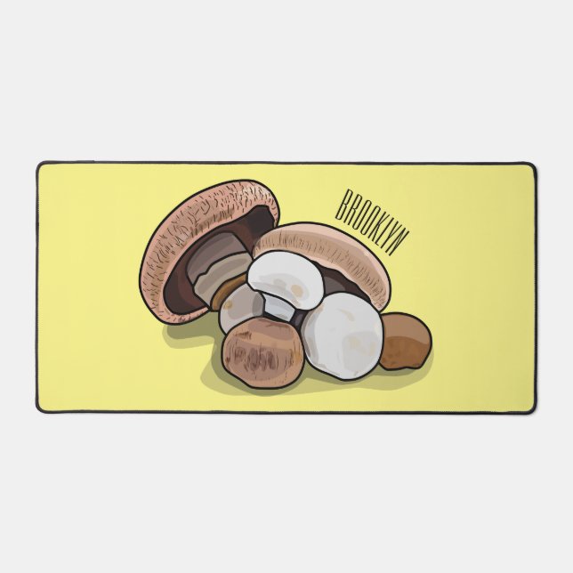 Cartoon Mushroom-Abbildung Schreibtischunterlage (Vorderseite)