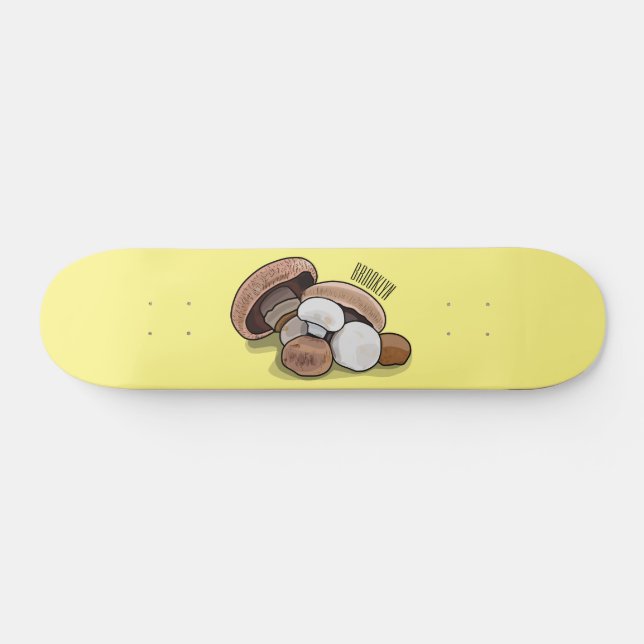Cartoon Mushroom-Abbildung Skateboard (Horizontal)