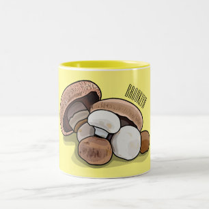 Cartoon Mushroom-Abbildung Zweifarbige Tasse