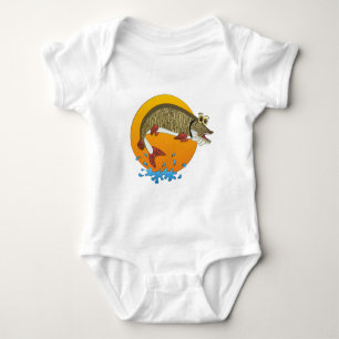 Cartoon Muskie Baby Strampler