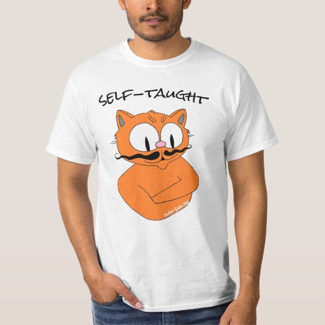 Cartoon Mustache cat Señor Gato T-Shirt (Vorderseite)