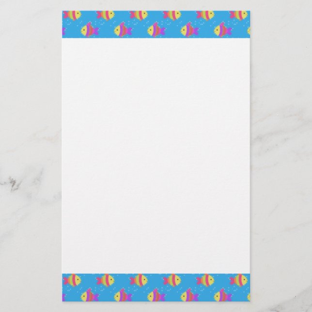 Cartoon-Muster Briefpapier (Vorderseite)