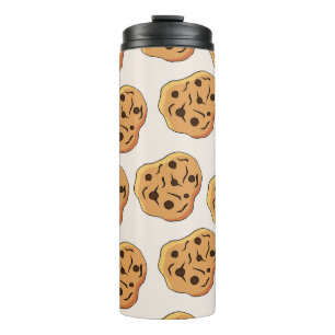 Cartoon-Muster für handgezeichnete Cookies Thermosbecher