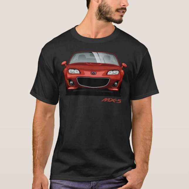 Cartoon MX-5 Miata NC Essenzieller T - Shirt (Vorderseite)