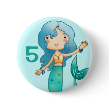 Cartoon-netter Meerjungfrau-Geburtstag