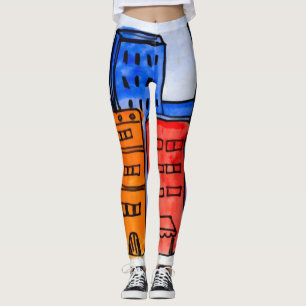 Cartoon New York City Graffiti Leggings