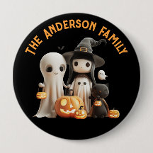 Cartoon Niedlich Hexenmeister Ghost Pumpkins Famil