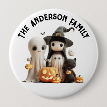 Cartoon Niedlich Hexenmeister Ghost Pumpkins Famil