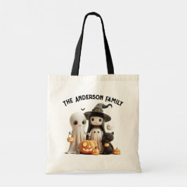 Cartoon Niedlich Hexenmeister Ghost Pumpkins Famil Tragetasche