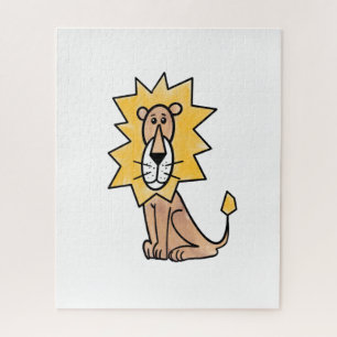 Cartoon niedlichen Löwen Kinder Retro Safari Dschu