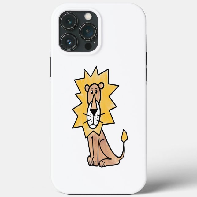 Cartoon niedlichen Löwen Kinder Retro Safari Dschu Case-Mate iPhone Hülle (Rückseite)