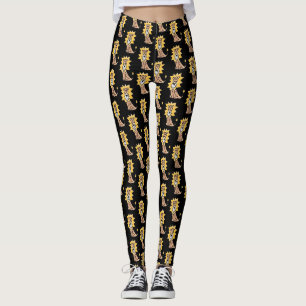 Cartoon niedlichen Löwen Kinder Retro Safari Dschu Leggings