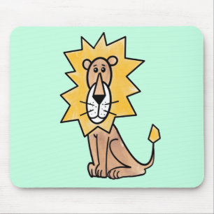 Cartoon niedlichen Löwen Kinder Retro Safari Dschu Mousepad