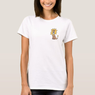 Cartoon niedlichen Löwen Kinder Retro Safari Dschu T-Shirt