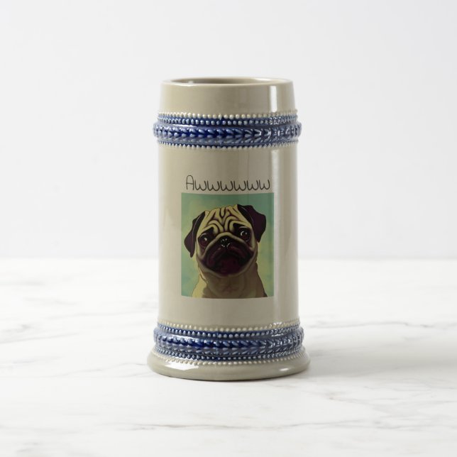 Cartoon Niedlicher je Wertvoller Pup Mops Tasse Sh (Mittel)