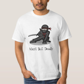 Cartoon Ninja "still aber tot " T-Shirt