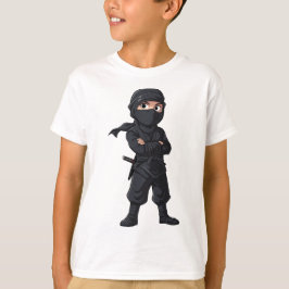 Cartoon Ninja Warrior Boys Geburtstagsparty T-Shirt