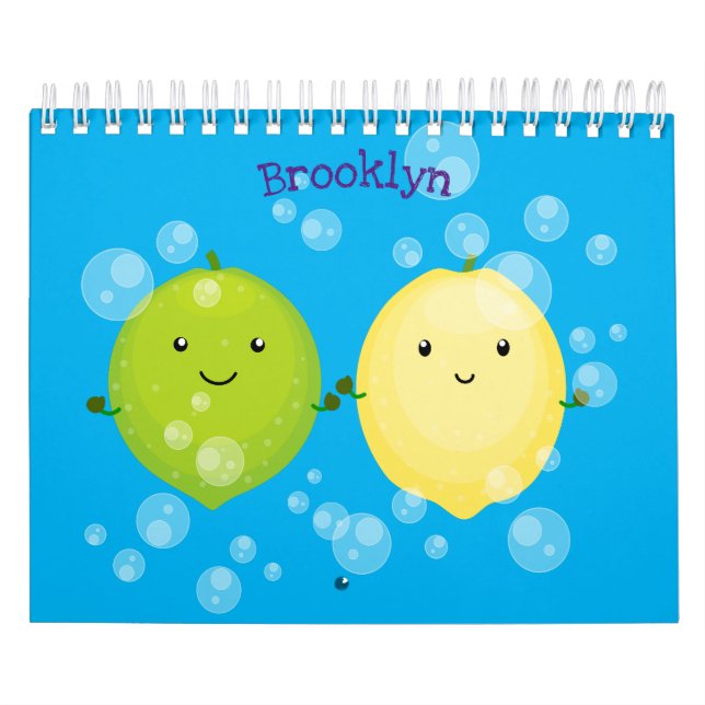 Cartoon Obst, Gemüse und Pflanze Kalender (Titelbild)