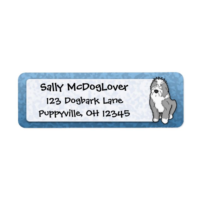 Cartoon Old English Sheepdog (Vorne)