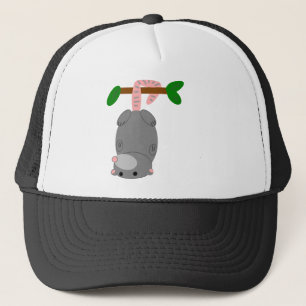 Cartoon-Opossum-/Opossum-hängende Oberseite - Truckerkappe